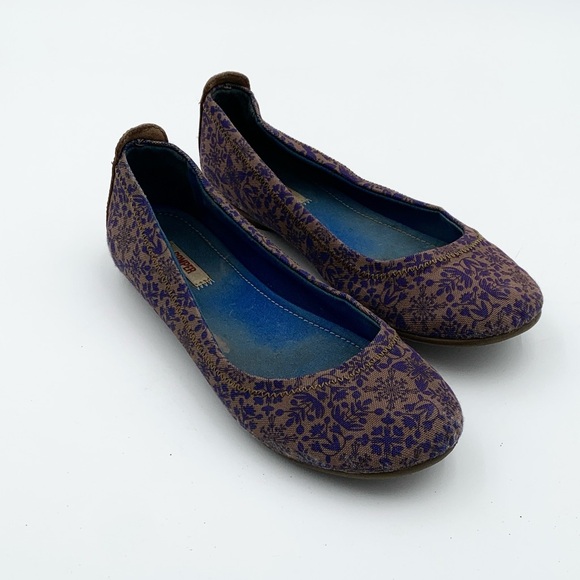 Casi Casi Camper floral Patterned Purple Ballet Flats size 38 - Picture 1 of 7